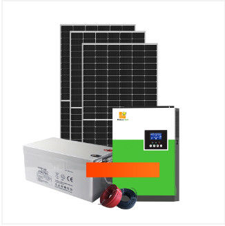 5.5KW / 11KW Полная солнечная система вне сети самостоятельная батарея с белым