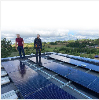 5.5KW / 11KW Полная солнечная система вне сети самостоятельная батарея с белым