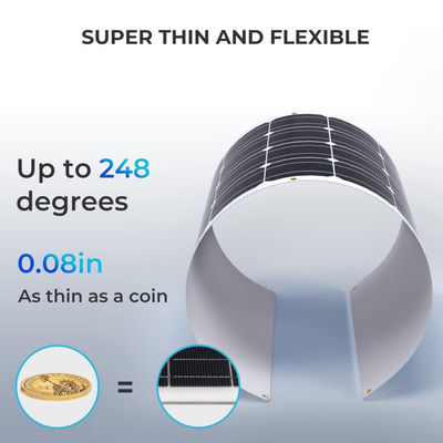 Морской RV тонкий 100w гибкий солнечный панель ячейки IP68 водонепроницаемый ODM