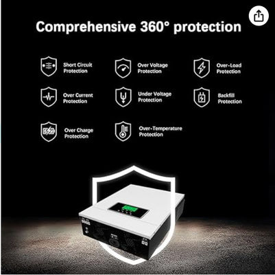 FT3000 Гибридный солнечный инвертор 3200W Встроенный в 80A MPPT Контроллер солнечного заряда с белым