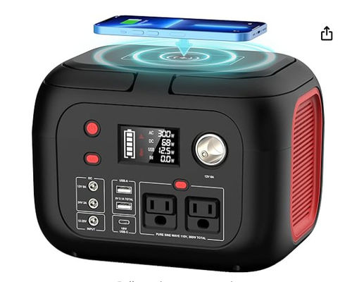 228Wh солнечная литийная батарея 300W портативная электростанция с светодиодным освещением