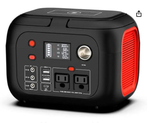 228Wh солнечная литийная батарея 300W портативная электростанция с светодиодным освещением