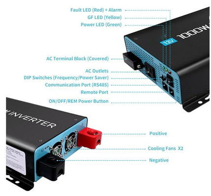 FTB1000 Off-Grid Solar Inverter MPPT для офф-грид солнечной системы с черным