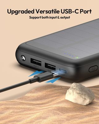 USB C портативное солнечное зарядное устройство 27000mAh для мобильного телефона планшет ODM