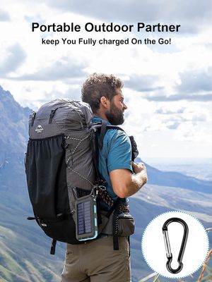 38800mAh Солнечная энергия USB Power Bank водонепроницаемая для кемпинга на открытом воздухе