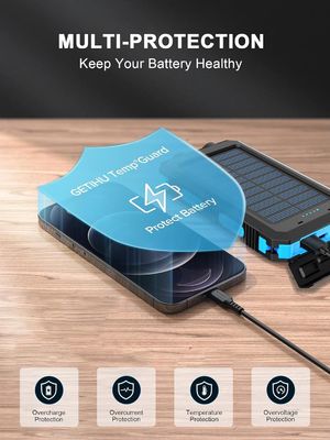 38800mAh Солнечная энергия USB Power Bank водонепроницаемая для кемпинга на открытом воздухе