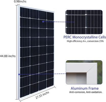 Модуль 12V 24V моно фотоэлектрической жесткой солнечной панели 300W 150W мощность
